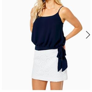 Lilly Pulitzer Izzy Skirt in Resort White Beach Paradise Eyelet 10